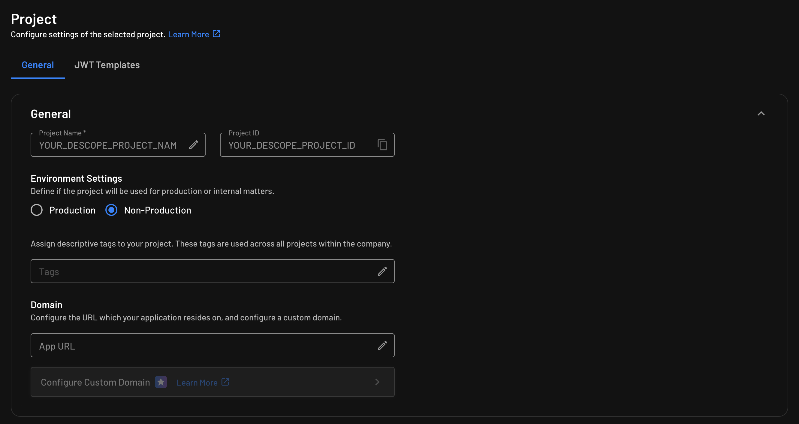 Find your Descope Project ID